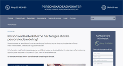 Desktop Screenshot of personskadeadvokater.no